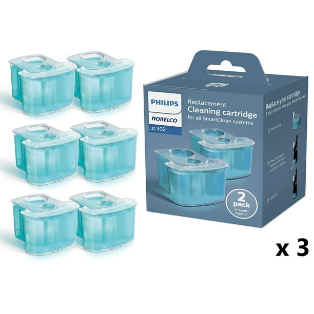 Philips Norelco Cleaning Cartridges for SmartClean System, 6 Count
