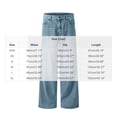 thumbnail image 2 of Lpmadey Men's Vintage Straight Leg Jeans Loose Fit Wide Leg Denim Pants Casual Trousers with Pockets for Daily Wear, 2 of 7