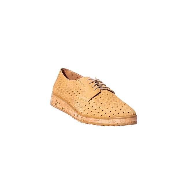 ZAPATOS CASUALES GIUSTO MUJER DAMA OCRE BEIGE GAMUZA 10902 LEON 10902p