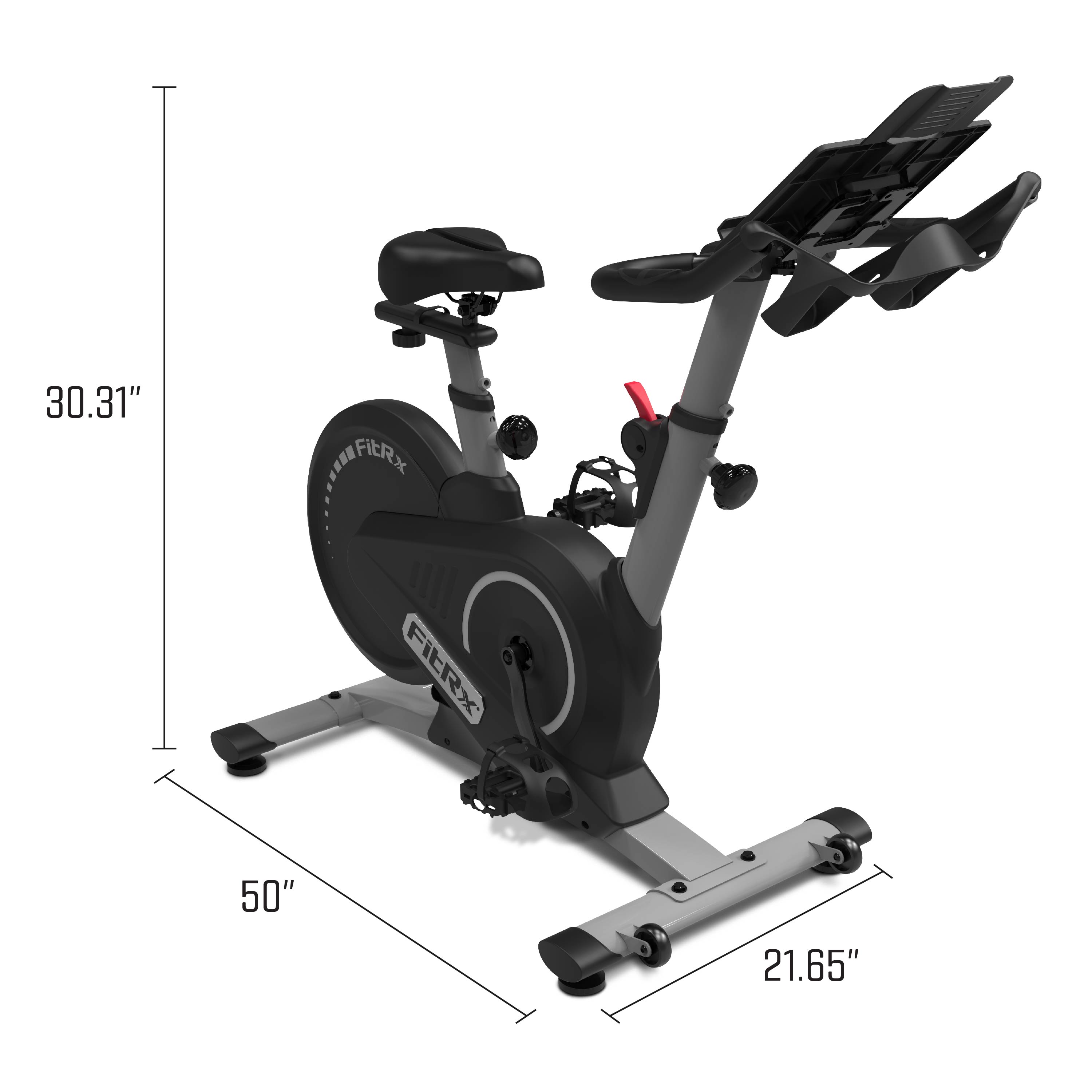 FitRx Hyper Indoor Exercise Bike, Adjustable Magnetic Resistance Stationary Cardio Workout Bike with LCD Screen for Home Workouts