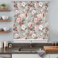 thumbnail image 5 of Pink Green Spring Floral Sheer Curtains 72 Inches Long, Vintage Botanical Summer Light Filering Curtains, Breathable Simi Curtain Privacy Drapes for Living Room Bedroom Lightweight Window Treatment, 5 of 9