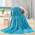 thumbnail image 5 of Solid Color Flannel Fleece Throw Blanket, Ultra Soft Lightweight Cozy Decorative Couch Blanket, All Season Warm Lap Blanket for Sofa, Bed, Travel, Home Decoration,19.6*27.5 in., 5 of 5
