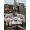 Gray White, variant on Outdoor Tablecloth with Umbrella Hole and Zipper, Red Christmas Square Table Cloth 54x54 Inch Waterproof Tablecloth, Snowman Snowflake Winter Birds Picnic Table Cover for Patio Camping