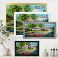 thumbnail image 4 of Designart 'House With Blossoming Flowers On The Mountain I' Traditional Framed Art Print, 4 of 4