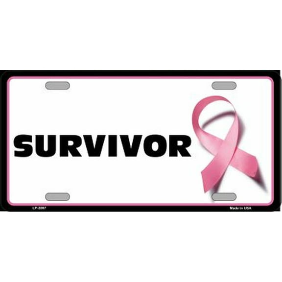 Survivor Metal Vanity License Plate Tag Sign Plaque