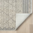 thumbnail image 4 of Indigo Ink Contempo Diamond Bohemian Grey Geometric Indoor Area Rug, 2' x 3', Machine Washable, 4 of 5