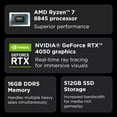 thumbnail image 2 of Lenovo LOQ 15AHP9 Gaming Laptop, NVIDIA® GeForce RTX™ 4050 6GB GDDR6, 15.6” FHD Display, AMD Ryzen 7 8845HS, 16GB RAM, 512GB SSD, 1920x1080 px, Windows 11, Luna Grey, 2 of 5