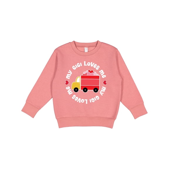 Inktastic My Gigi Loves Me Valentine Truck Toddler Sweatshirt
