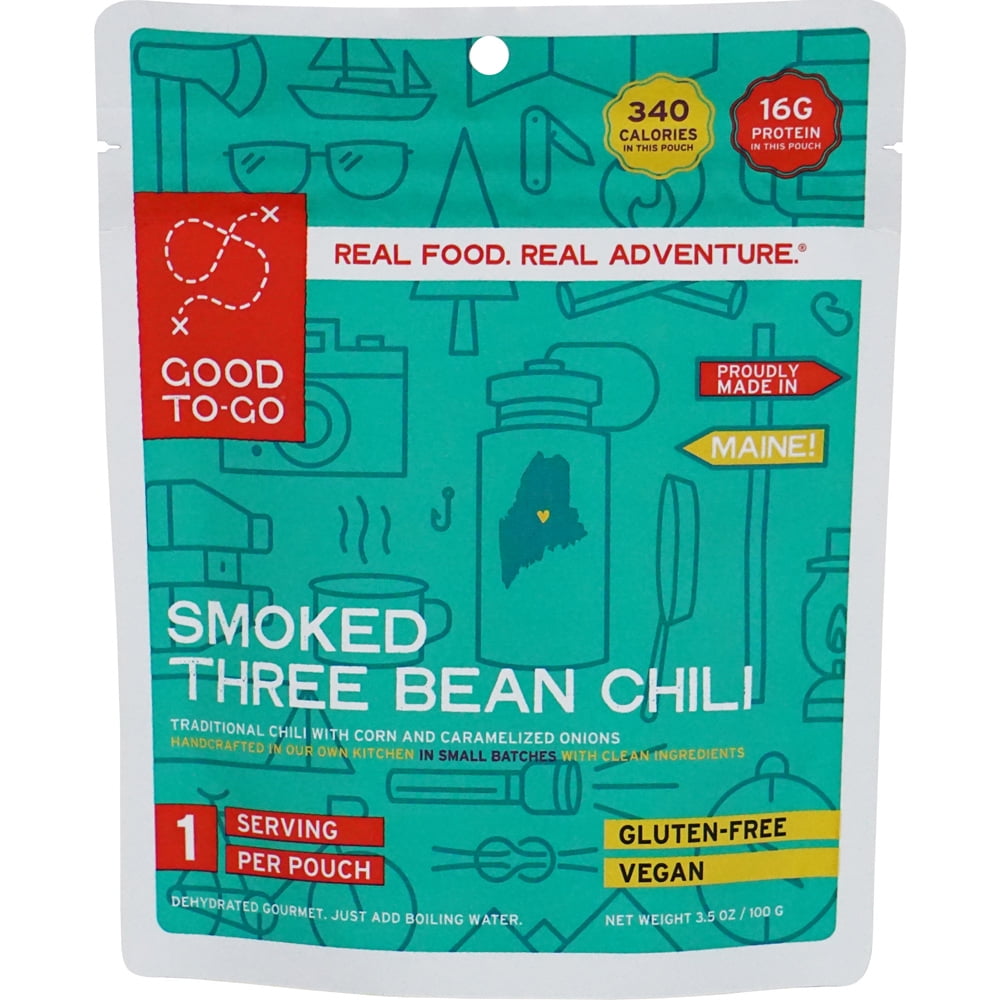 GOOD TOGO Smoked Three Bean Chili Single Serving Dehydrated