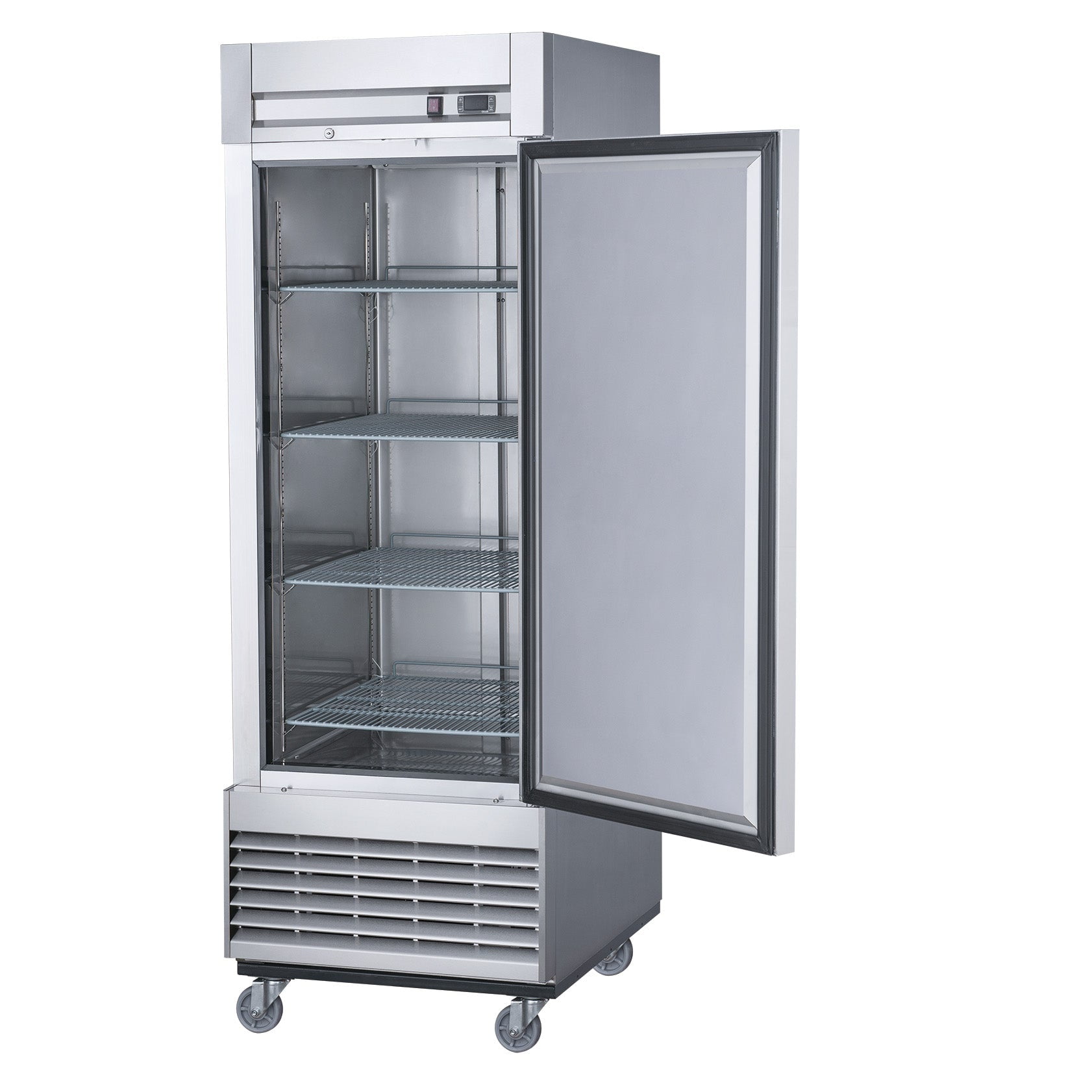 Elite Kitchen Upright Auto-Defrost Commercial Freezer, Single Door, Stainless Steel, 17.7 Cu. Ft., 115V/60Hz