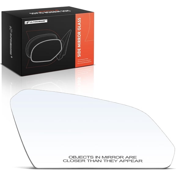 A-Premium Right Passenger Side Heated Mirror Glass with Backing Plate Compatible with Hyundai Sonata 2015 2016 2017 2018 2019 - Exterior Side View Convex Mirror