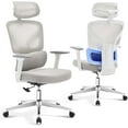thumbnail image 1 of Office Chair Ergonomic Desk Chair - Home Mesh Office Desk Chair with Adjustable Lumbar Support, High-Back Computer Gaming Chair with Headrest 3D Armrests, Rolling Swivel Task Chairs for Home, Office, 1 of 8