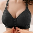thumbnail image 2 of WZXFASHION High Support Bras For Women Adjustable Strap Full Coverage Up Bras Comfortable No Underwire Wireless Bras Bra Black 36, 2 of 9