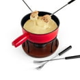 thumbnail image 5 of Swissmar Ticino 9 Piece Cast Iron Fondue 9 Piece Set 2 Quart Red, 5 of 8