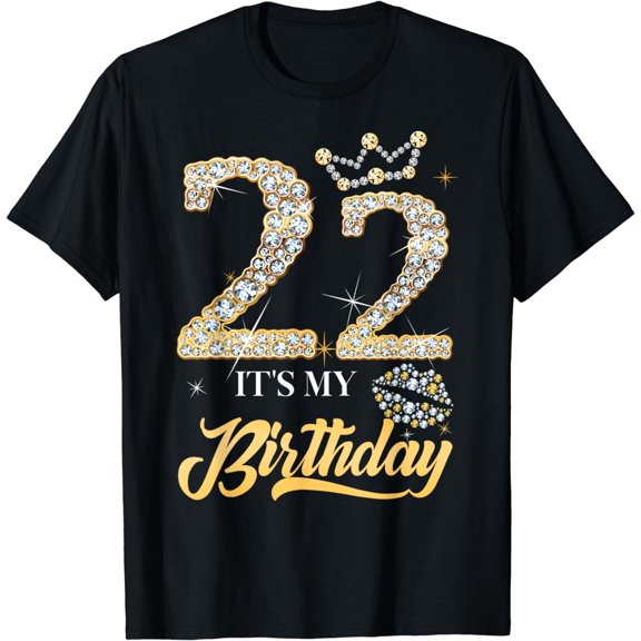 It's My 22nd Birthday Diamond Shoes 22 Years Old Women T-Shirt
