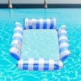 thumbnail image 6 of Float Lounge Chair Cushion Water Hammock for Swimming Pool Relaxing Vocation Blue, 6 of 8