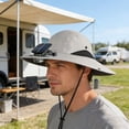 thumbnail image 4 of HuiXinOu Solar Fan Sun Hat, Outdoor Wide Brim Beach Hat, Breathable Fisherman Hat for Men Women Camping Hiking and Outdoor Activities, 4 of 6