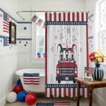 thumbnail image 3 of Independence Day Shower Curtain, 36" x 72", USA Land of Love Car Waterproof Bathroom Curtain Washable Shower Curtain Set with 12 Hooks, 3 of 9