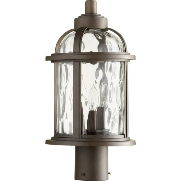 Quorum Lighting - Three Light Outdoor Lantern - Post - Winston - 3 Light Outdoor