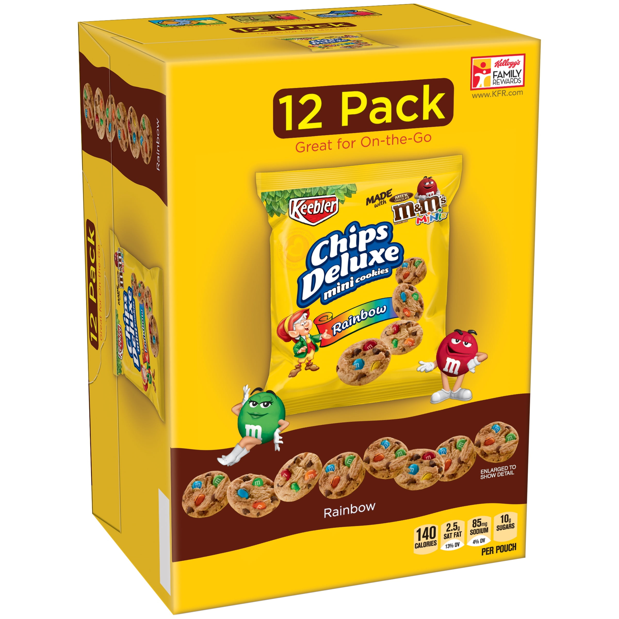 Keebler Chips Deluxe Mini Rainbow Cookies 12-1 oz. Bags by Kellogg Sales Co.