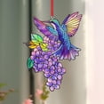 thumbnail image 7 of Yonrjhukm Colorful Hummingbirds Flower Sun Catchers Pendant, Beautiful Home Decor, Perfect Gift Idea for Nature Lovers, Durable Materials, Easy to Hang, Charming Decorative Accent, 7 of 7
