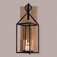 thumbnail image 6 of Homemory Wall Candle Sconce, Wood Rustic Candle Holder Decorative Candle Lantern with Glass Holder, Wall Decorations for Living Room, Dining Room, 6 of 6