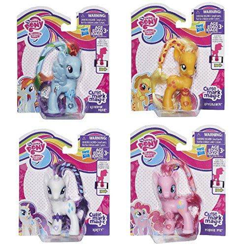 My Little Pony Friendship Magic Anime Figure Toys Rarity Fluttershy Rainbow  Dash Pinkie Pie Kid Toys for Girls Action Model Gift