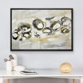 thumbnail image 3 of wall26 Framed Canvas Print Wall Art Urban Grunge Graffiti Gold Gray Rings Abstract Shapes Illustrations Modern Art Decorative Bohemian Multicolor for Living Room, Bedroom, Office - 24"x36", 3 of 5