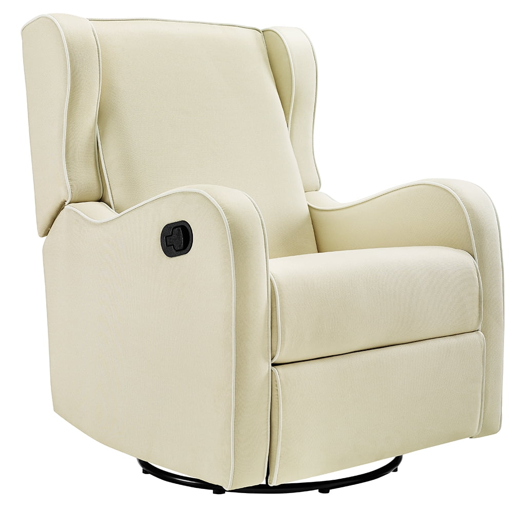 Angel Line Rebecca Upholstered Swivel Gliding Recliner, Beige
