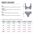 thumbnail image 6 of Daiia Heart Check Plaid Women's Bikini Set Two Piece Swimsuit High Waisted Bikini Adjustable Straps Bikini Perfect for Beach, Pool, and Summer Vacation-Small, 6 of 9