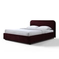 thumbnail image 6 of Omax Decor Chloe Fabric Upholstered Platform Queen Bed in Burgundy, 6 of 9