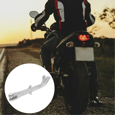 FRCOLOR  Motorcycle Center Stand Kickstand Replacement Plate Rear Lift Man Silver