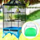 thumbnail image 5 of Baño para pájaros colgante transparente, jaula de ducha de plástico para limpiar loros y pájaros cuco, verde, 5 of 5