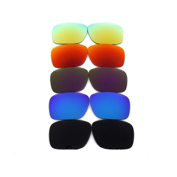 GALAXYLENSE 5 Color Pairs Replacement Lenses For Oakley Holbrook Sunglasses Polarized