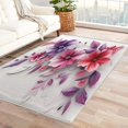 thumbnail image 2 of Cosmos Flower Rug 3x4 Area Rugs, Floral Rugs for Entryway, Modern Carpet for Bedroom Living Room, Machine Washable Non-Slip Indoor Door Mat, Soft Low Pile Area Rug, Small Decorative Rug w&fc374, 2 of 7