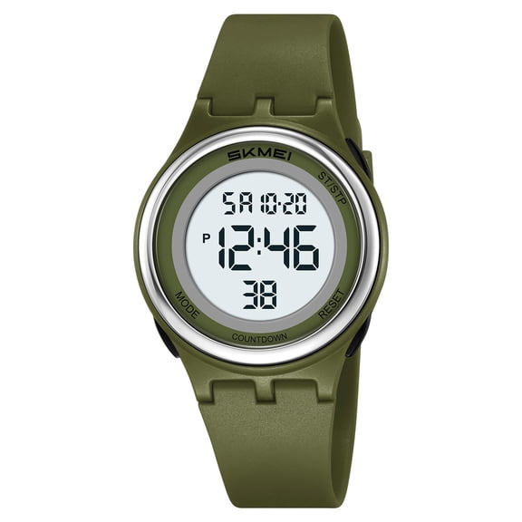 Digital Waterproof Watch - Electronic 's Wristwatch with Clear Display, Alarm Function, Lightweight and Adjustable, Safe Materials for Daily Wear A