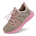 thumbnail image 1 of Zapatillas para correr TOTOMONA, transpirables, para niños, grises y rosas, 1 of 6