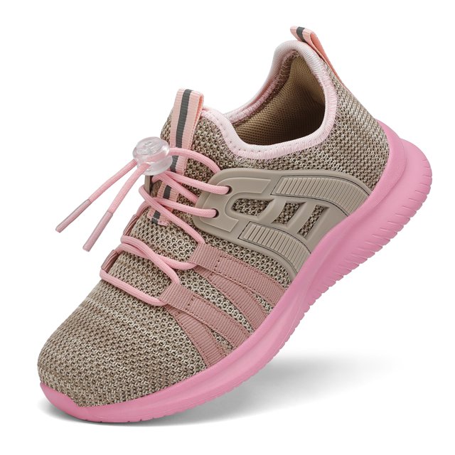 Zapatillas para correr TOTOMONA, transpirables, para niños, grises y rosas