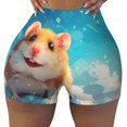 thumbnail image 2 of Fotbe Cloud Cute Hamster Shorts Sin Costuras – Shorts Deportivos de Cintura Alta para Mujer, Elásticos para Gimnasio, Yoga, Running o Ciclismo-X-Large, 2 of 8