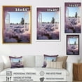 thumbnail image 4 of Designart "Meadow Windows View in Lavender IV" Landscapes Framed Wall Art - Traditional Purple Meadow Hallway Framed Wall Art Decor, 4 of 6