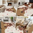 thumbnail image 6 of Groundhog Day Large Area Rugs for Bedroom Living Room, Soft Non Slip Carpet Bedside Rug, Pink Cherry Blossom Cartoon Animals Vintage Rectangular Floor Cover Kitchen Accent Rug 8'x10' for Office, 6 of 9