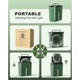 thumbnail image 2 of Camping Bucket Misting Fan with 8L Water , 24000mAh Rechargeable Outdoor Fan, 3-Speed LED Lighting & 2 Spray Modes, 2 of 6
