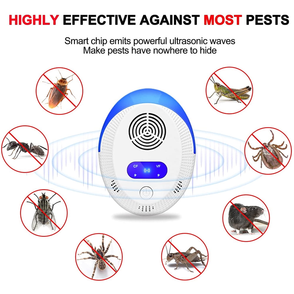 Ultrasonic Pest Repeller 6 Pack, Electronic Plug in Indoor Pest Repellent, Ultrasonic Pest Repellent,Indoor Pest Control for Home,Kitchen, Office, Garage, Hotel