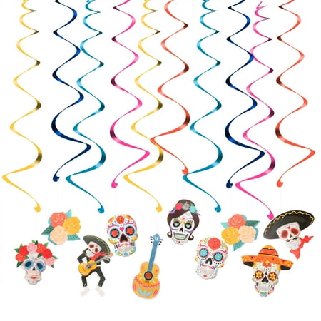 

20Pcs Party Supplies Decor Pendant Hanging Ornament Mexican Spiral Pendant