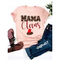 thumbnail image 3 of Camiseta de manga corta para mujer, ropa con estampado de árbol de gato encantador, camisetas gráficas básicas de moda de Año Nuevo, 3 of 5