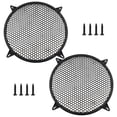 thumbnail image 1 of Funda de rejilla para altavoz UBANU de malla ABS de 12 pulgadas, paquete de 2, negra, 1 of 8
