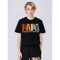 thumbnail image 1 of Papá, si él no puede arreglarlo, nadie puede. Papá Herramientas. Camiseta de algodón de manga corta, informal, de cuello redondo, cómoda, elegante y con gráfico humorístico, para el Día del Padre, par, 1 of 6