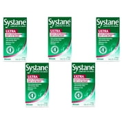 5 Pack - Systane Lubricant Eye Drops Ultra High Performing Dry Eye Relief, 3ml (0.1 fl oz)