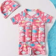thumbnail image 6 of Bnwani Dress for Girls Children's Baby Toddler Short-sleeved Swimsuit Jumpsuit One-piece Print Size 1-2 T, 6 of 6