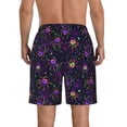 thumbnail image 3 of Kdxio Multi-colored Spiders Pattern Mens Casual Shorts - Drawstring Summer Beach Sports Shorts for Men, 3 of 9